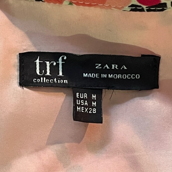 ZARA Pink Floral Lightweight Jacket Sz M - Picture 3 of 6